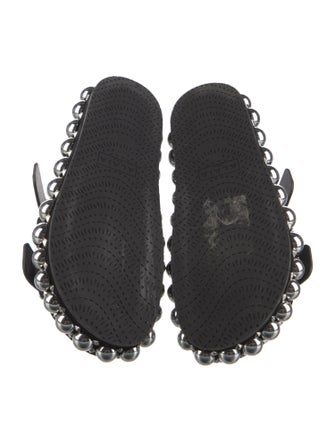 Alaïa Suede Studded Accents Slides