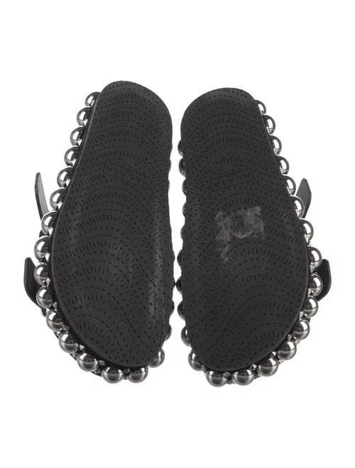 Alaïa Suede Studded Accents Slides