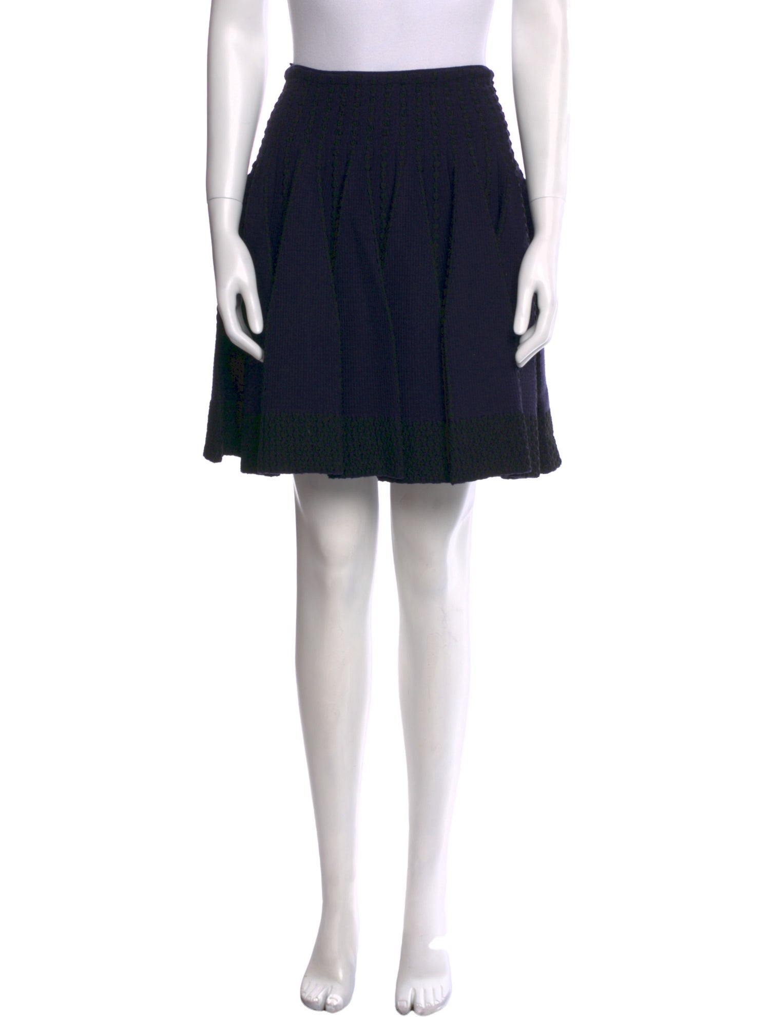 Alaïa Pleated Accents Mini Skirt