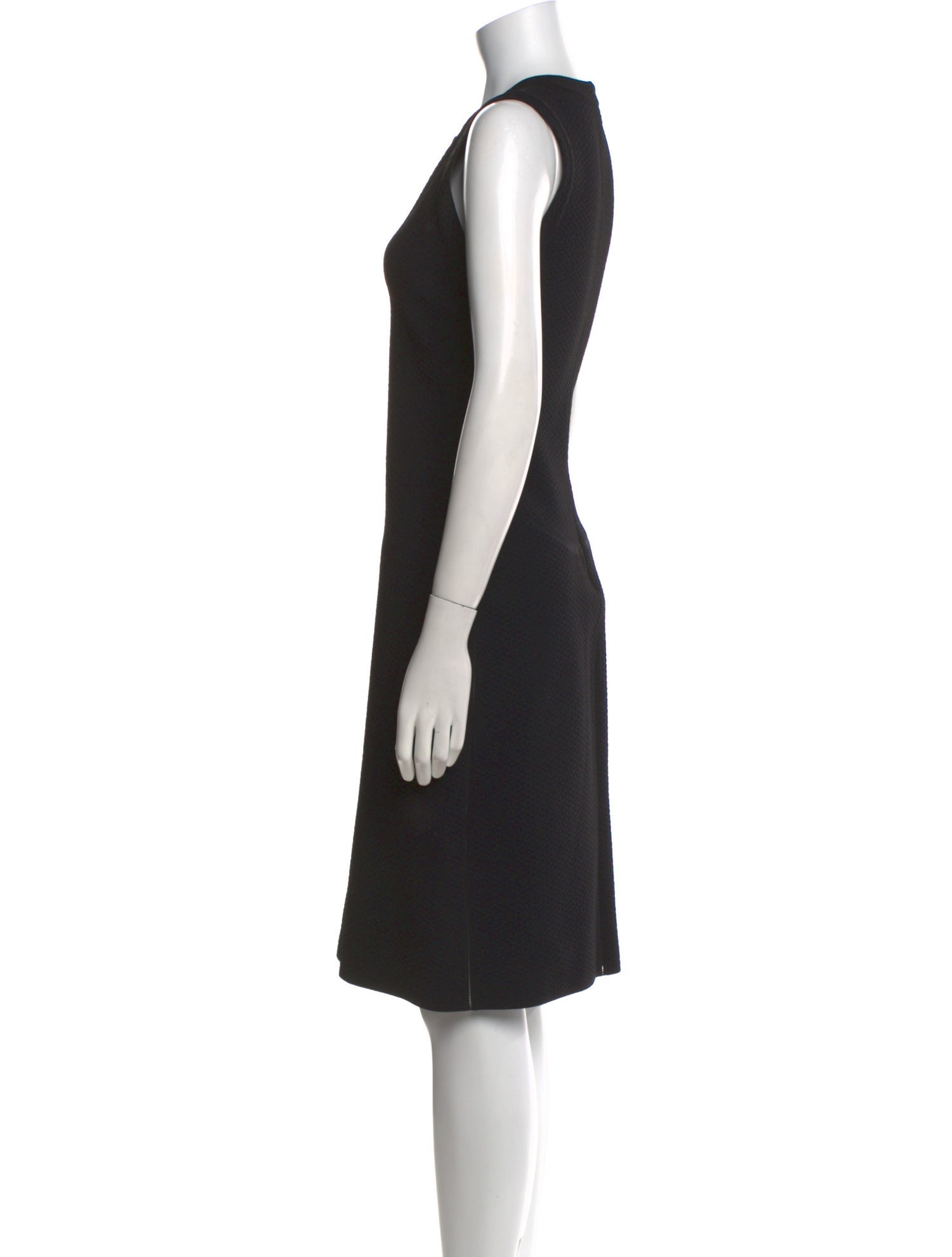 Alaïa Crew Neck Knee-Length Dress