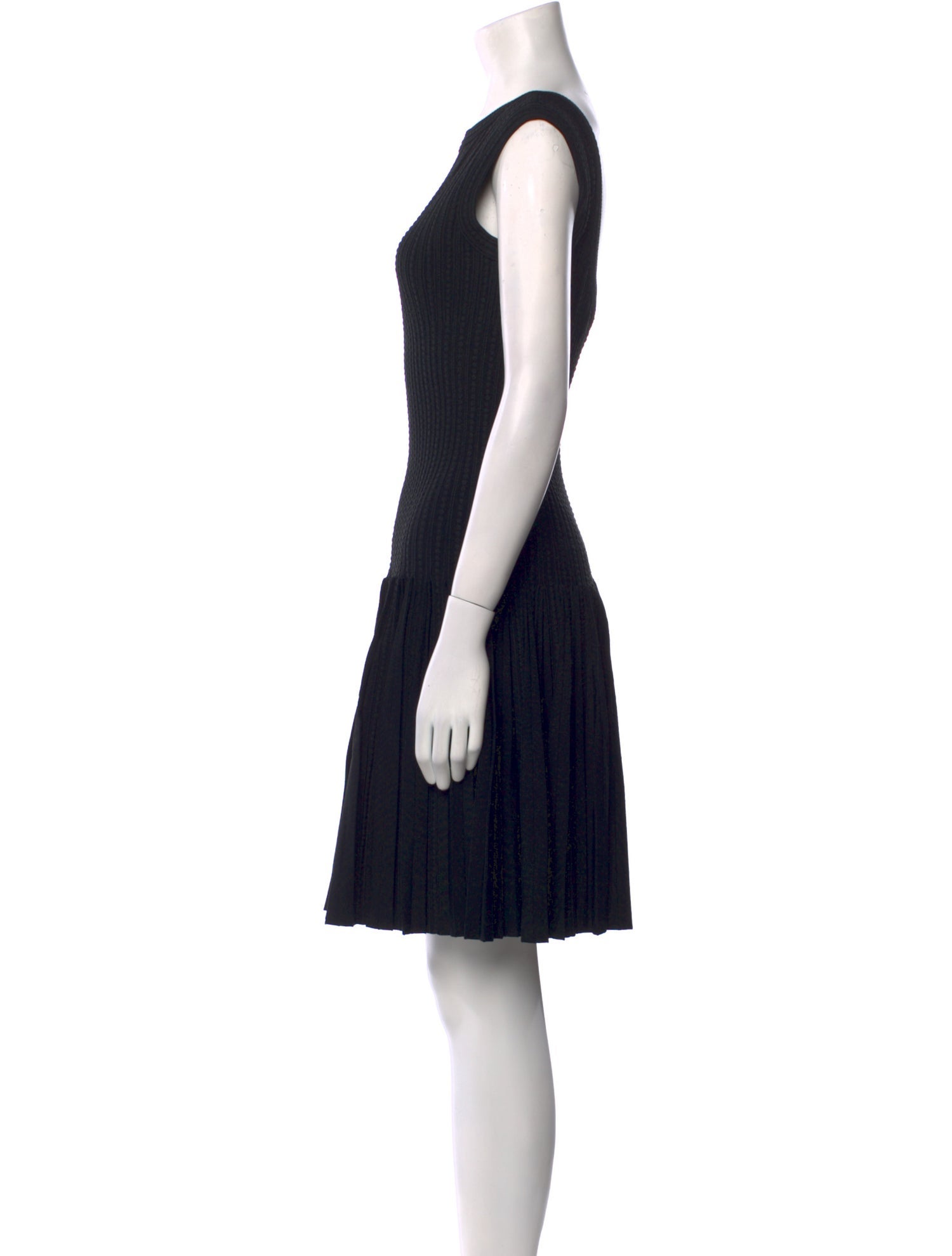 Alaïa Bateau Neckline Mini Dress