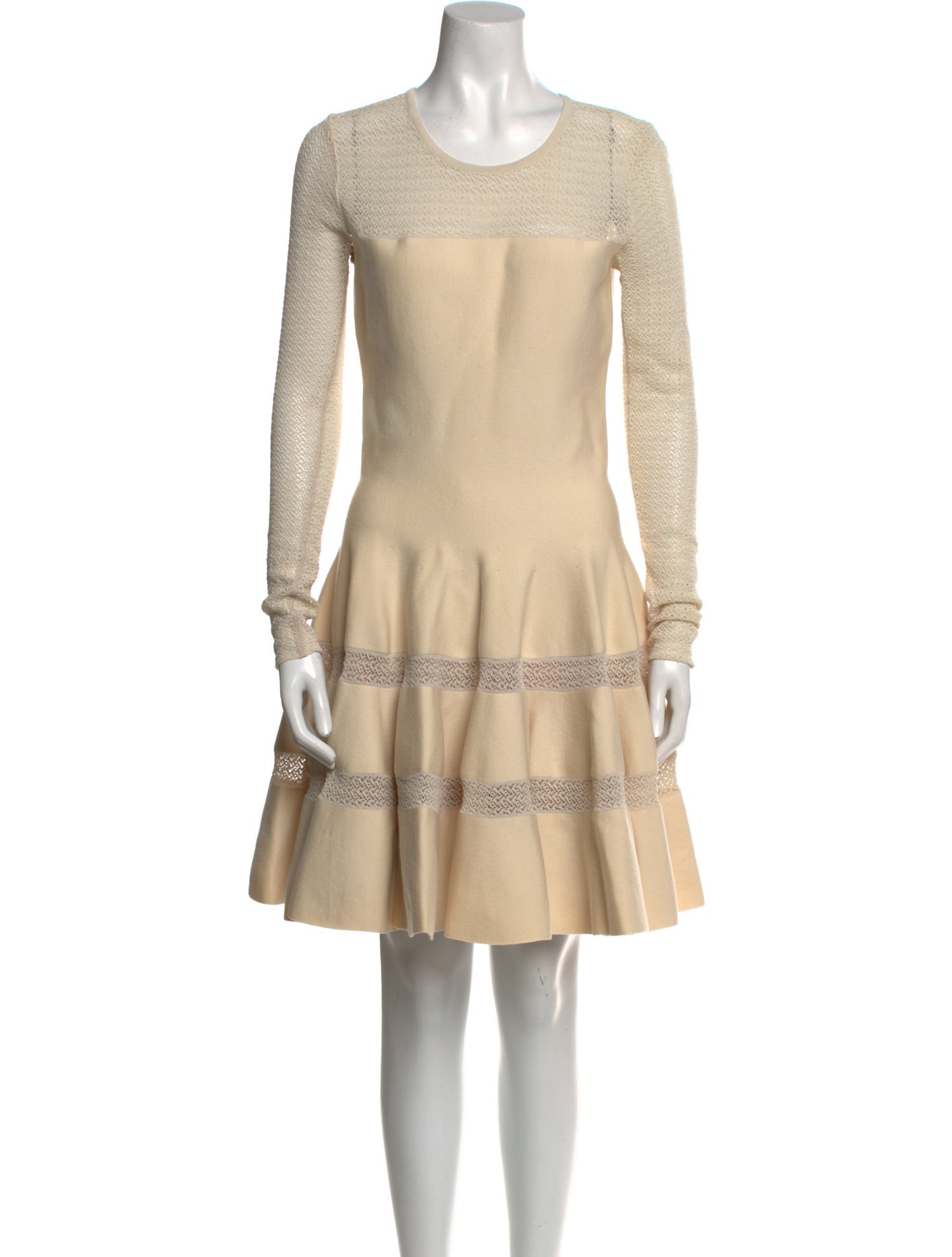 Alaïa Scoop Neck Mini Dress