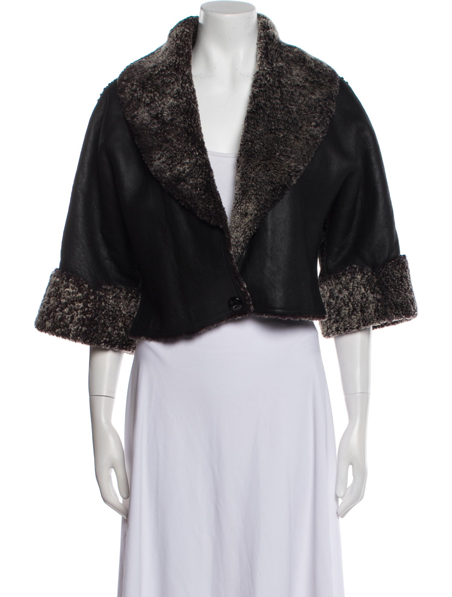 Alaïa Leather Fur Jacket