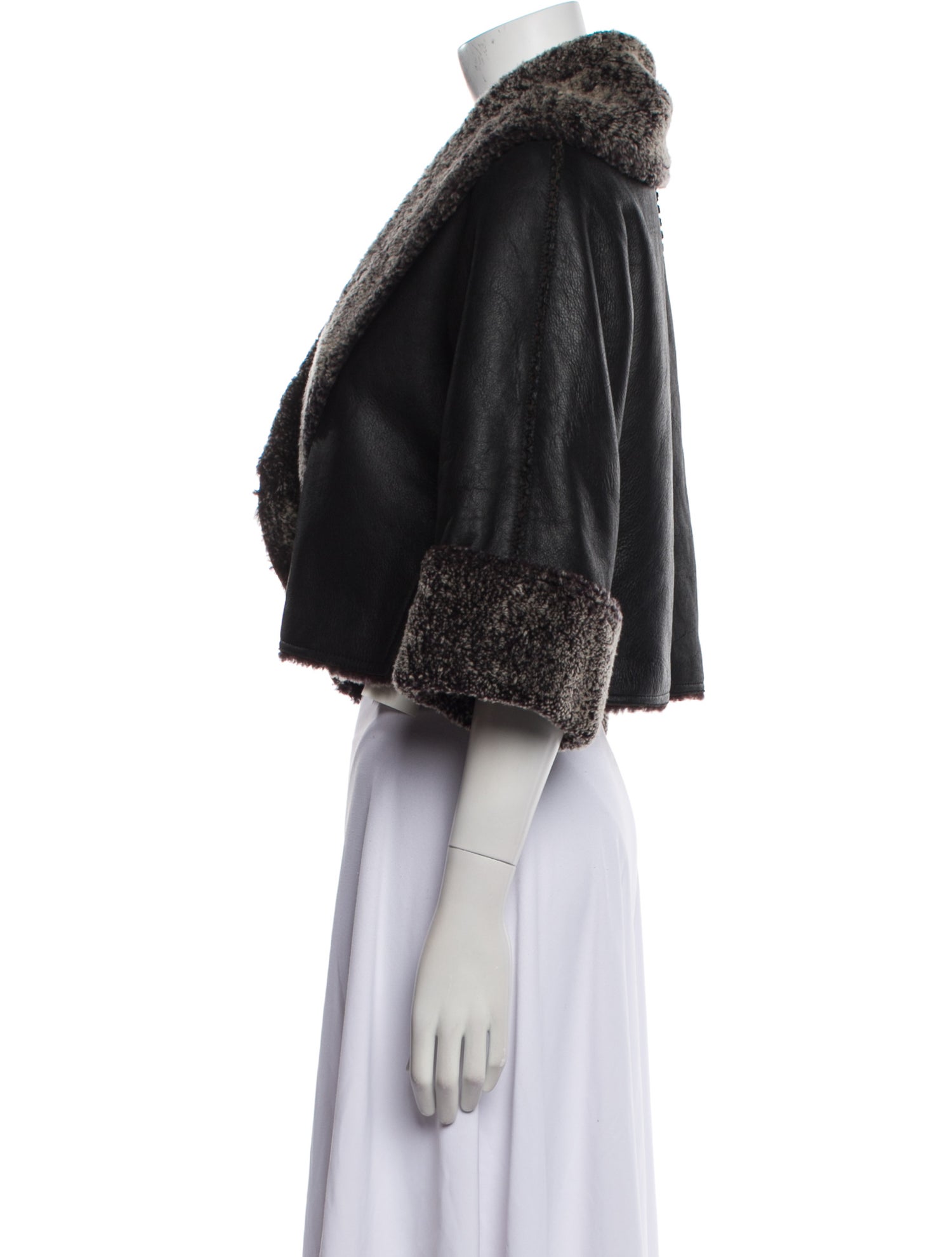 Alaïa Leather Fur Jacket