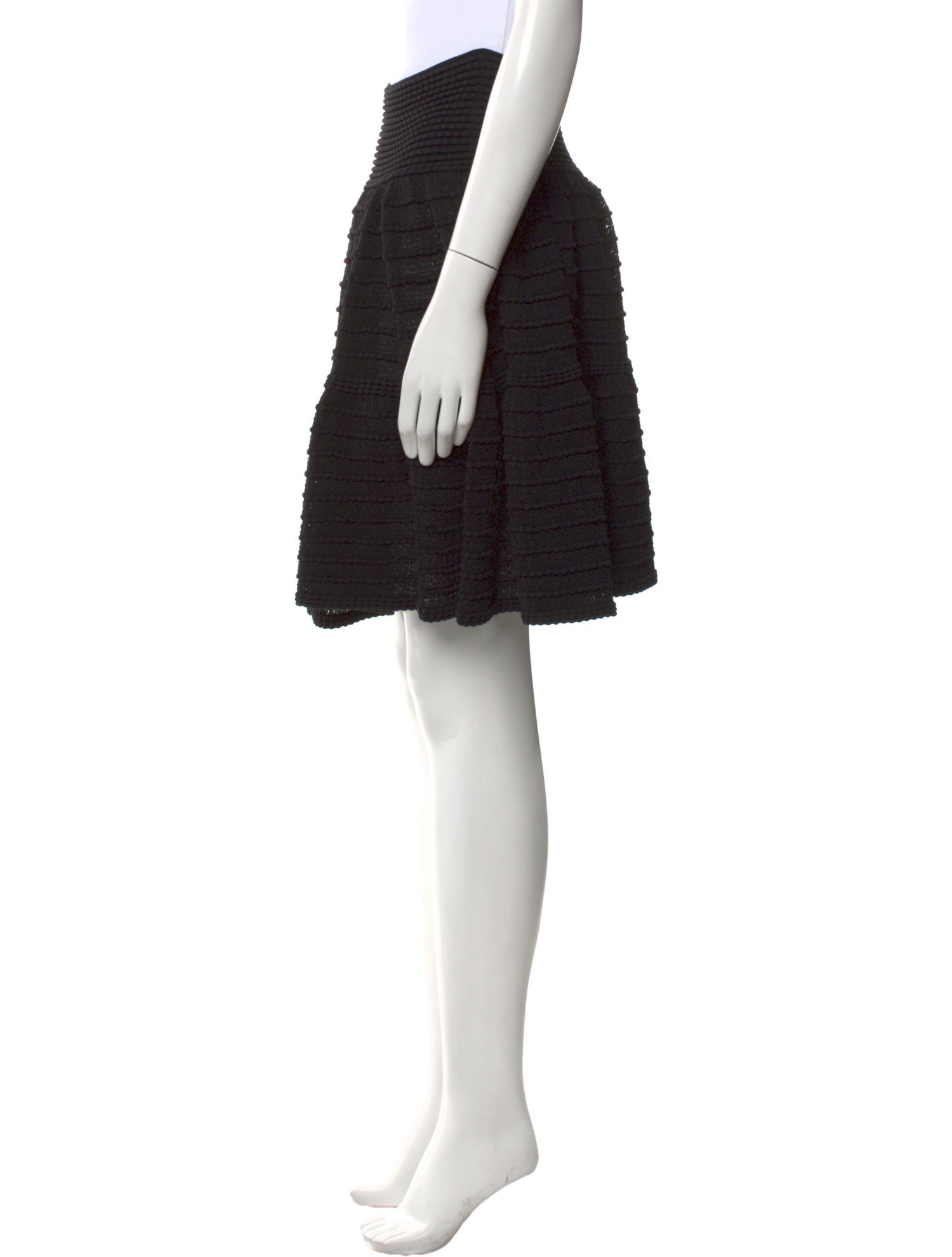 Alaïa Embroidered Accent Knee-Length Skirt