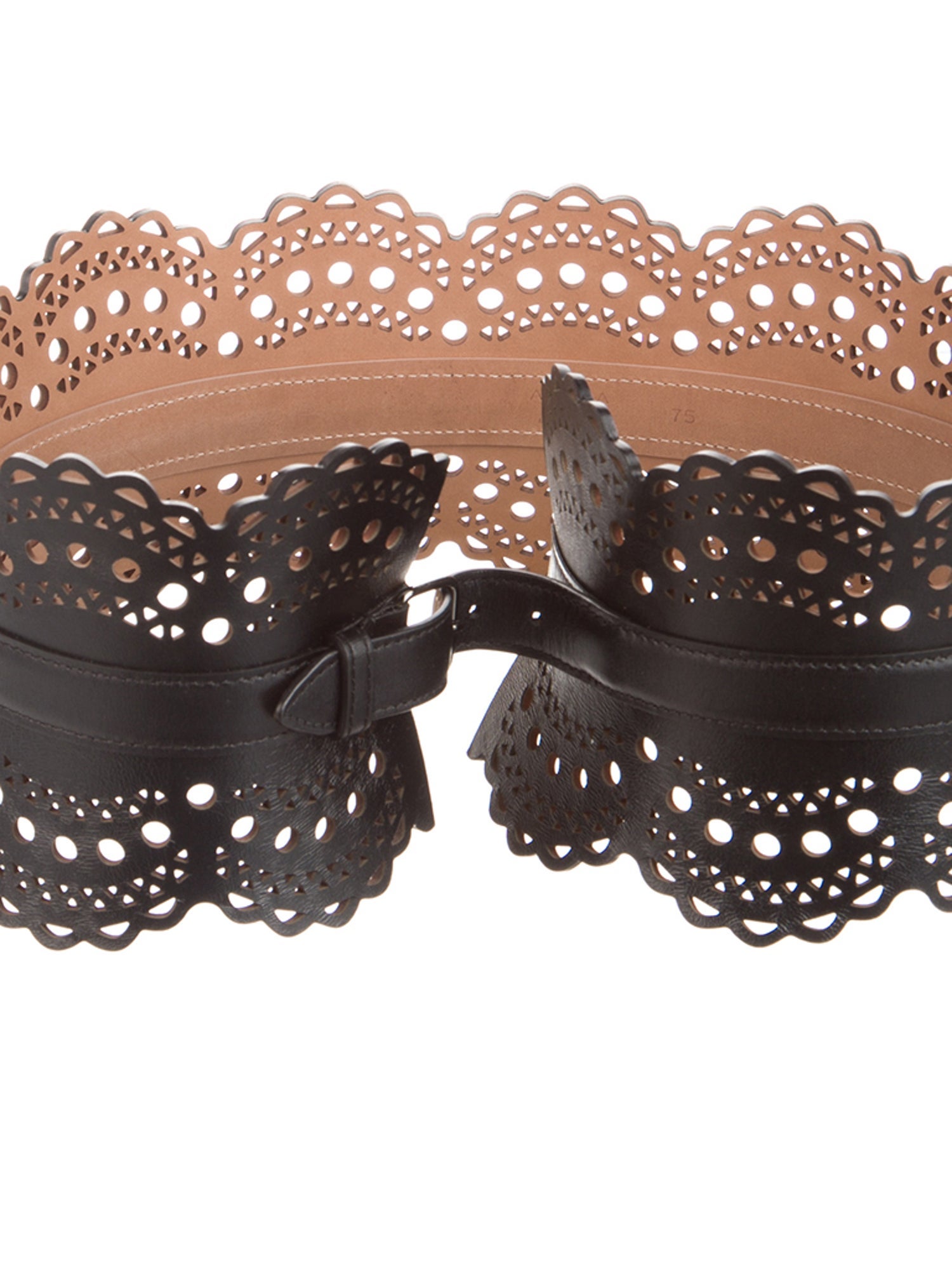 Alaïa Wide Leather Waist Belt