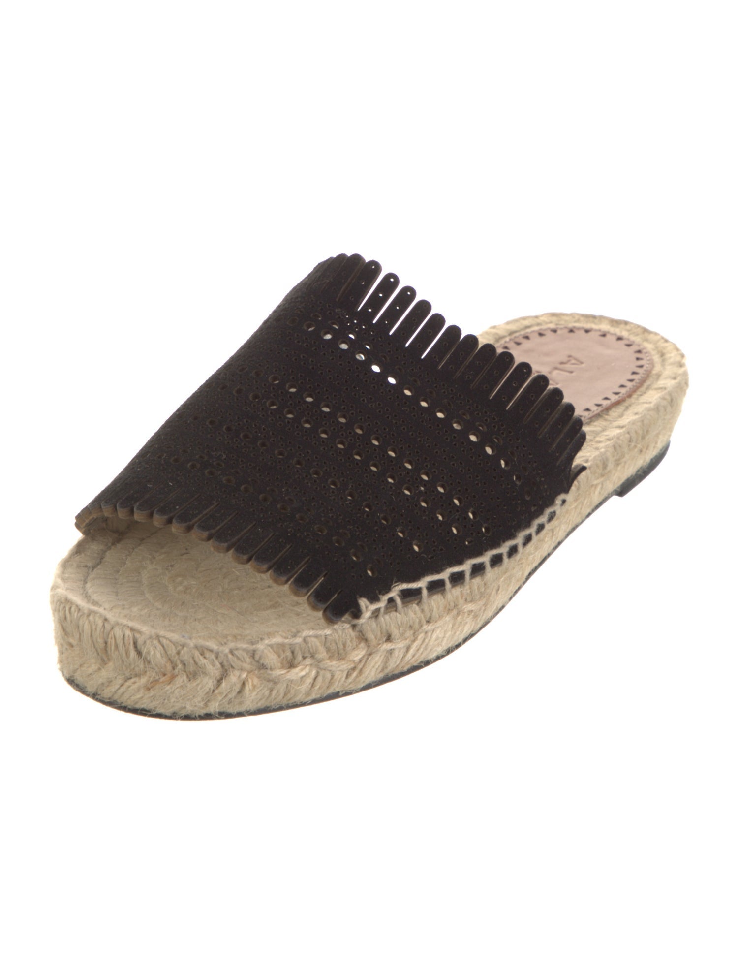 Alaïa Suede Lasercut Accents Espadrilles