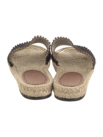 Alaïa Suede Lasercut Accents Espadrilles