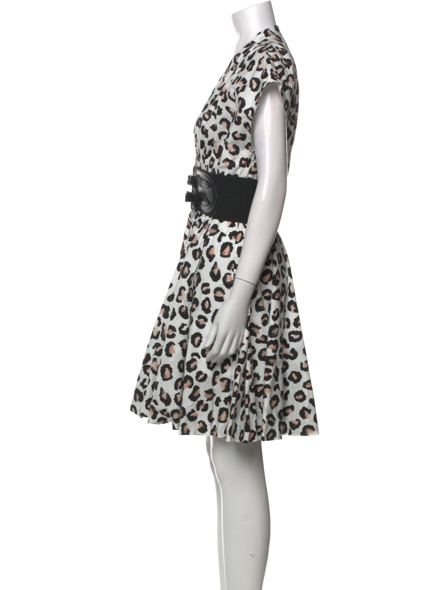 Alaïa Animal Print Mini Dress