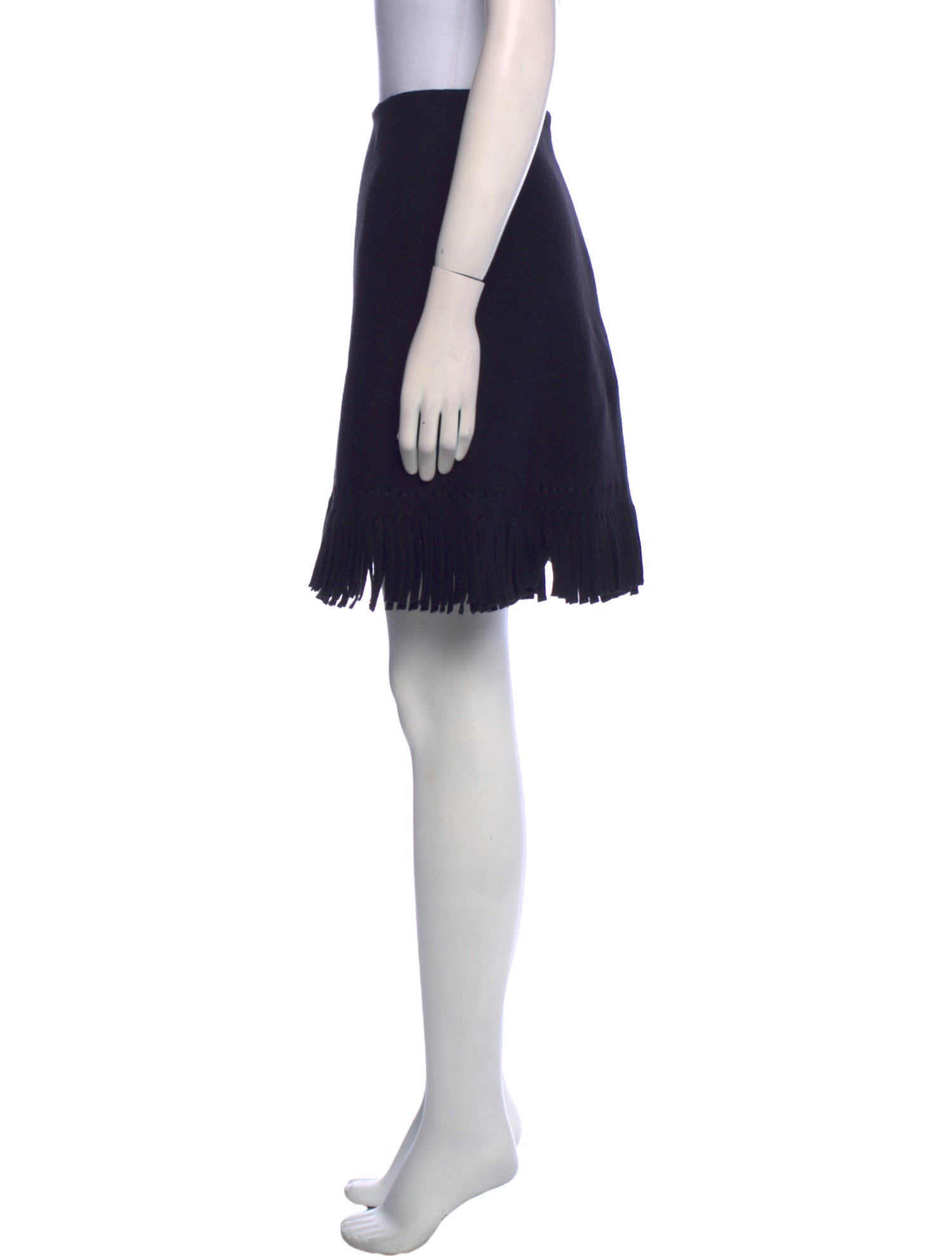 Alaïa Fringe Trim Accent Mini Skirt