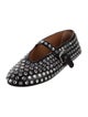 Alaïa Leather Crystal Embellishments Ballet Flats