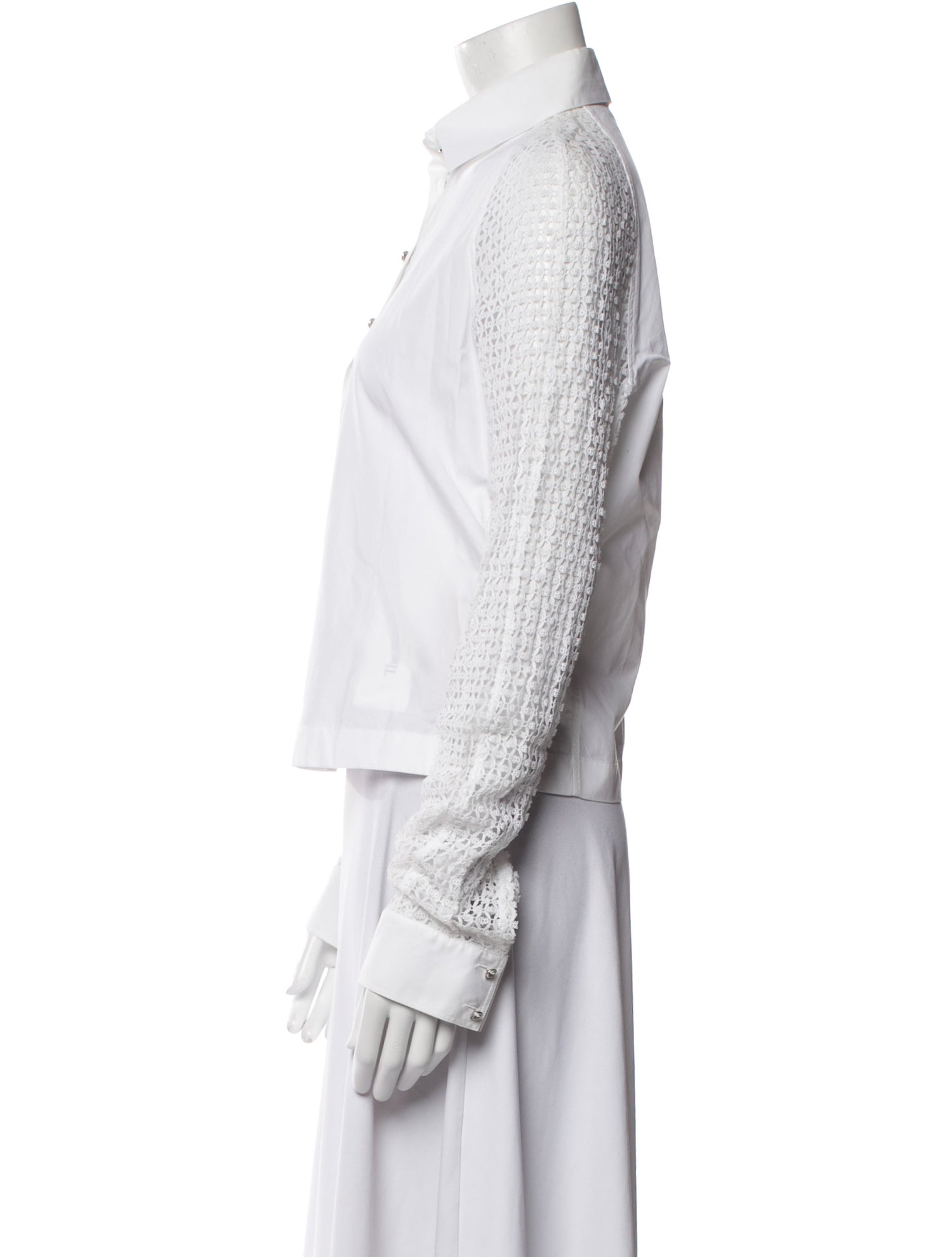 Alaïa Long Sleeve Button-Up Top