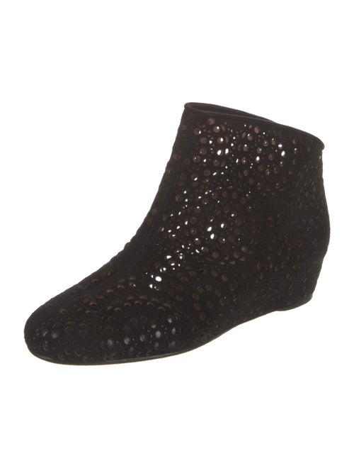 Alaïa Suede Lasercut Accents Boots