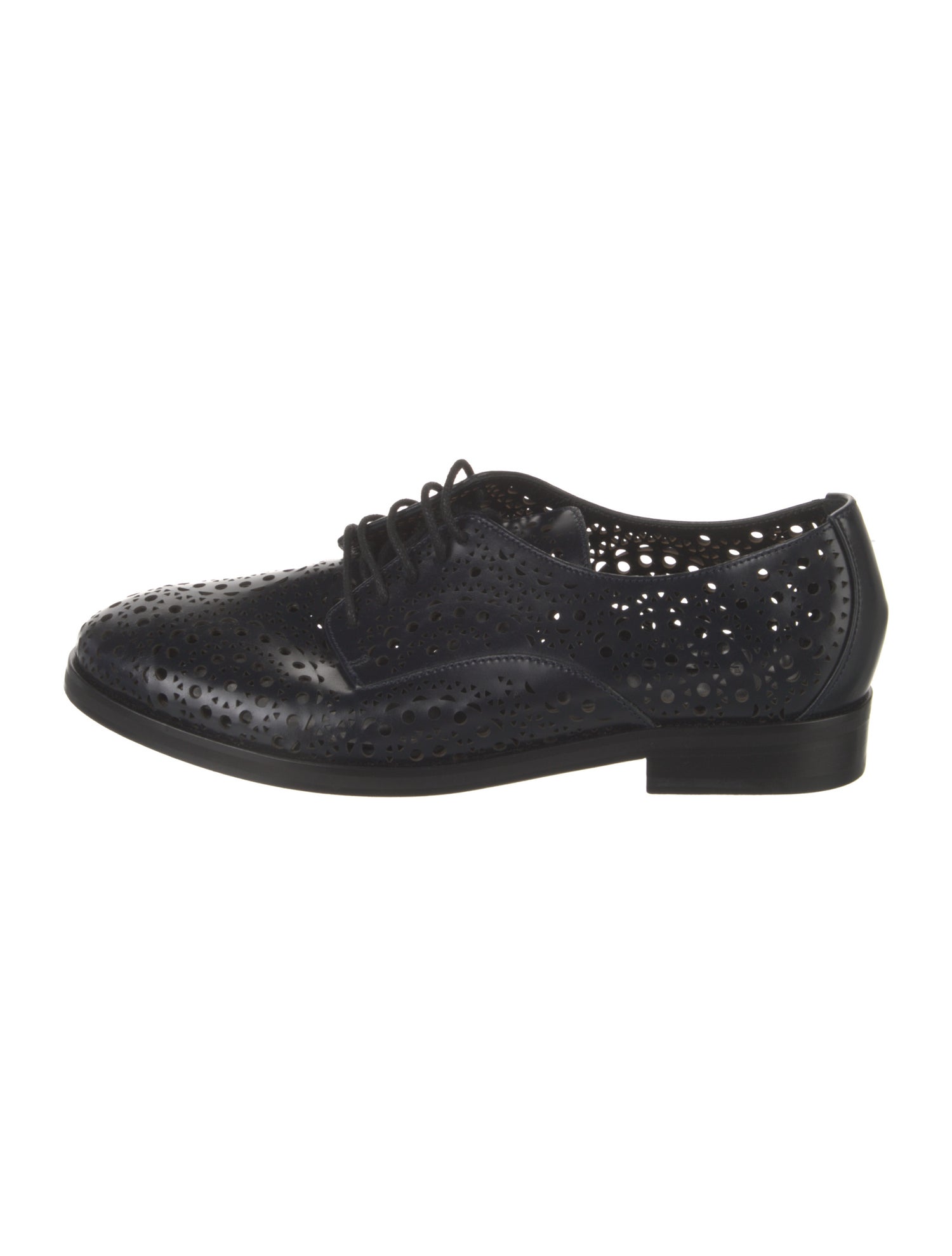 Alaïa Leather Lasercut Accents Oxfords