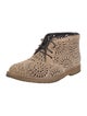 Alaïa Suede Patterned Lace-Up Boots
