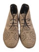 Alaïa Suede Patterned Lace-Up Boots