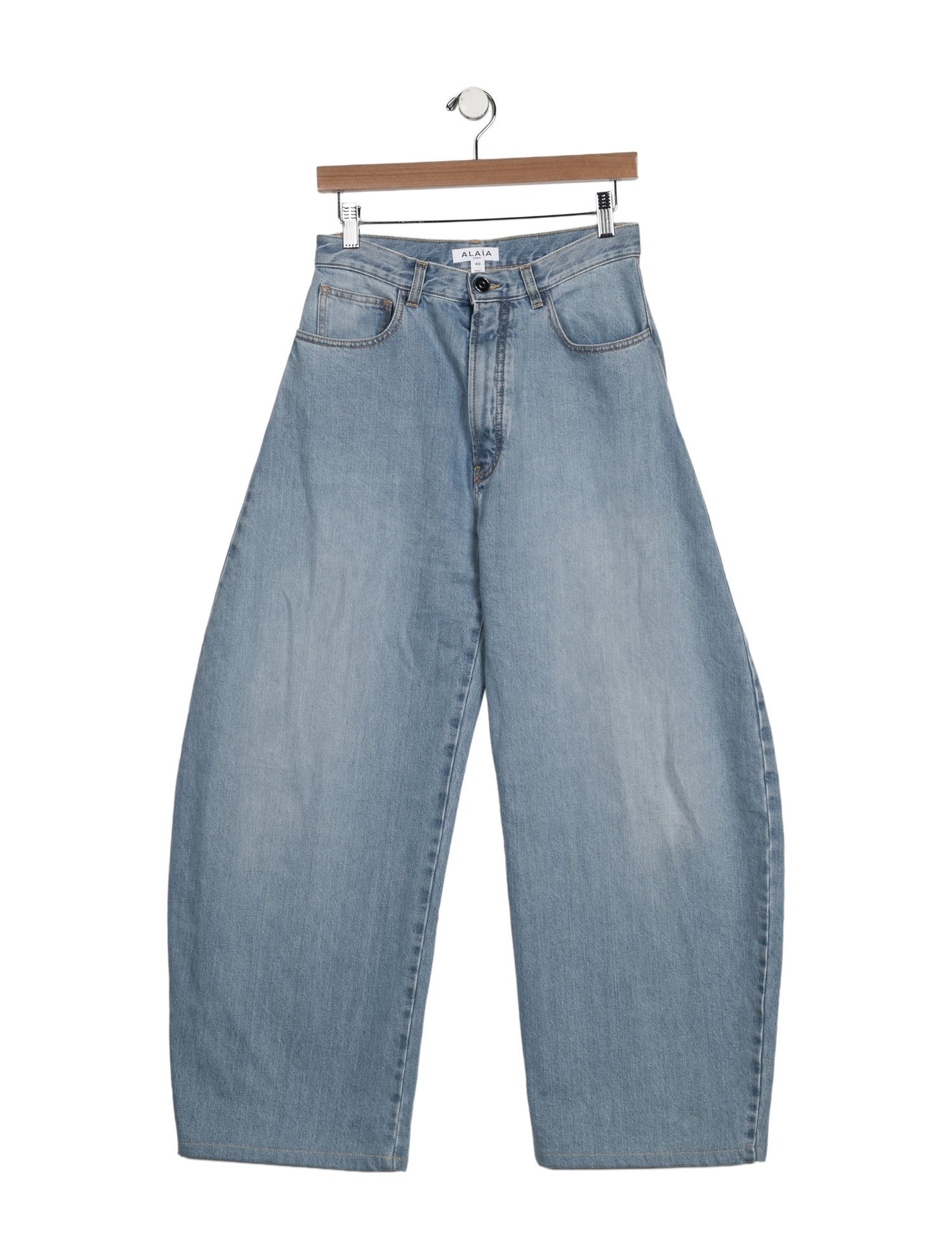 Alaïa High-Rise Wide Leg Jeans