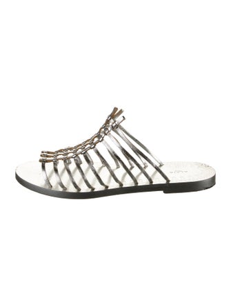 Alaïa Leather Slides