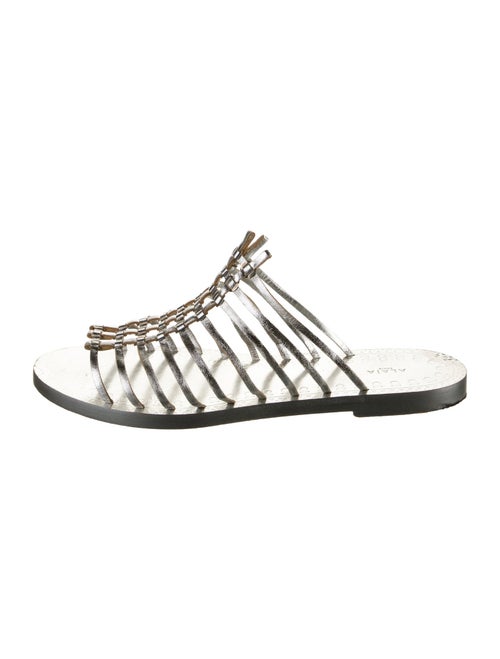 Alaïa Leather Slides