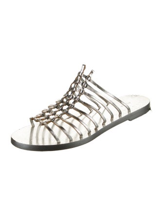 Alaïa Leather Slides