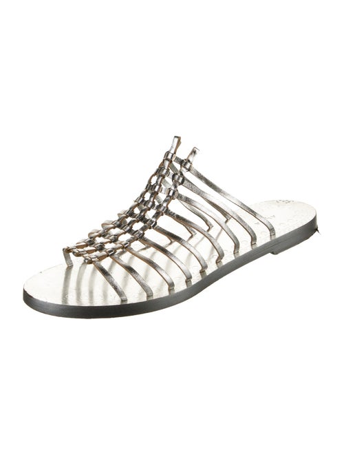 Alaïa Leather Slides