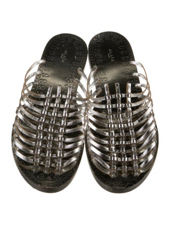 Alaïa Leather Slides