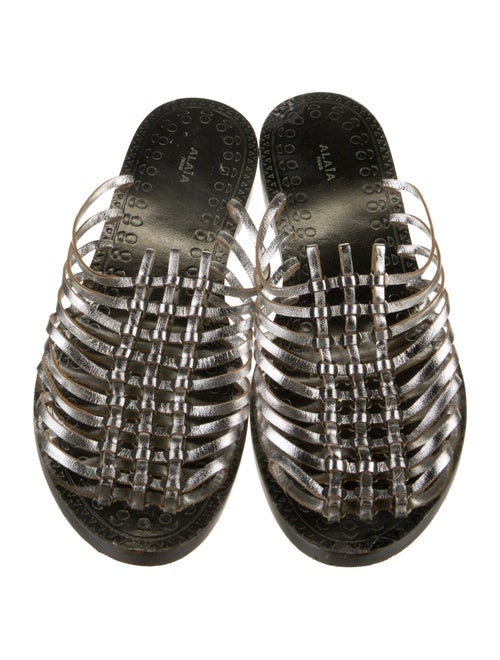Alaïa Leather Slides