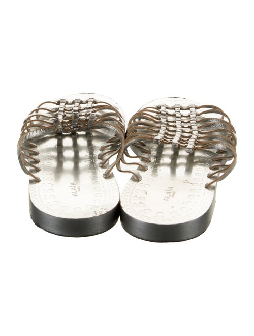 Alaïa Leather Slides