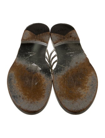 Alaïa Leather Slides