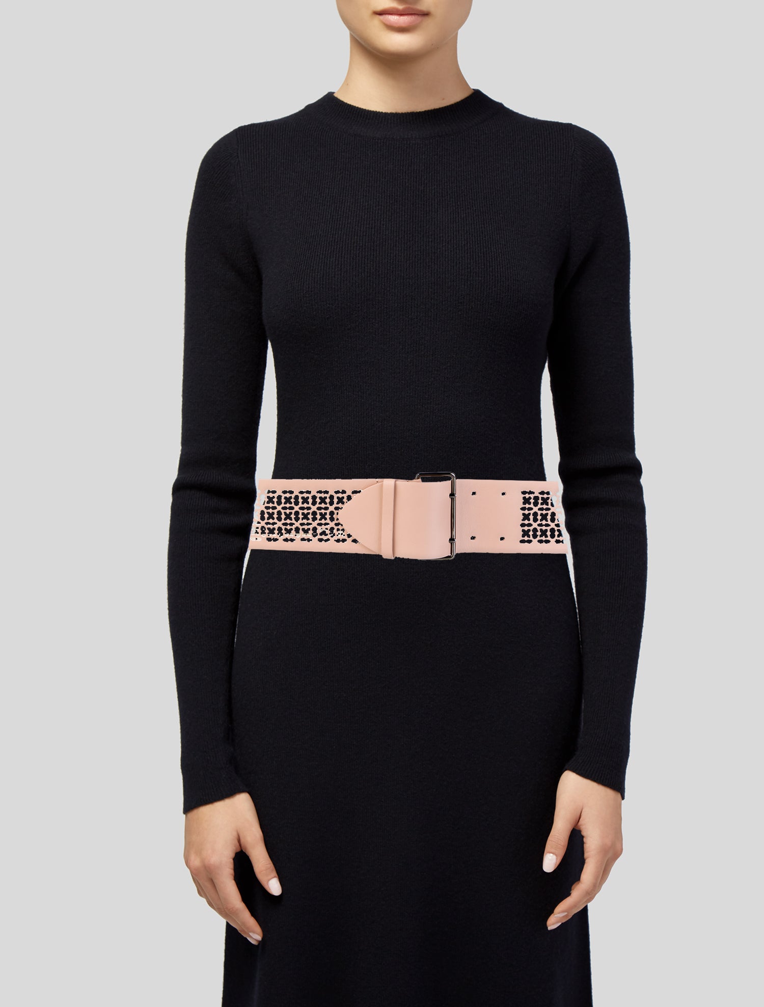 Alaïa Wide Leather Waist Belt
