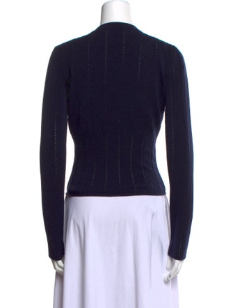Alaïa Wool Scoop Neck Sweater