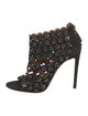 Alaïa Suede Crystal Embellishments Sandals