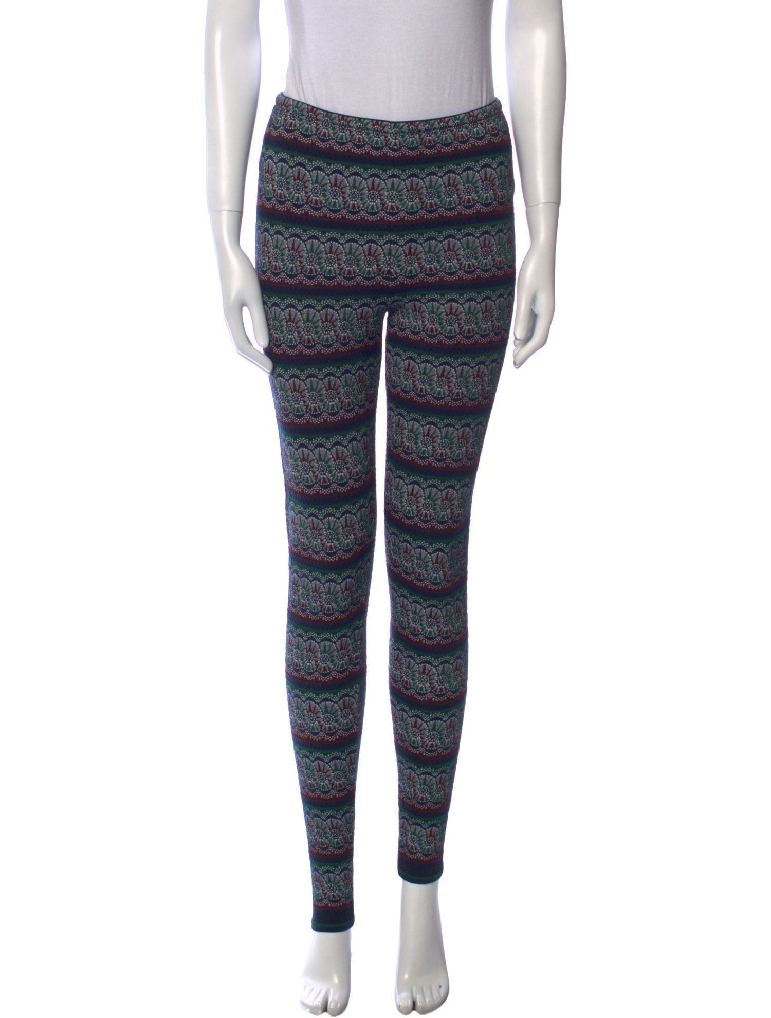 Alaïa Printed Skinny Leg Pants