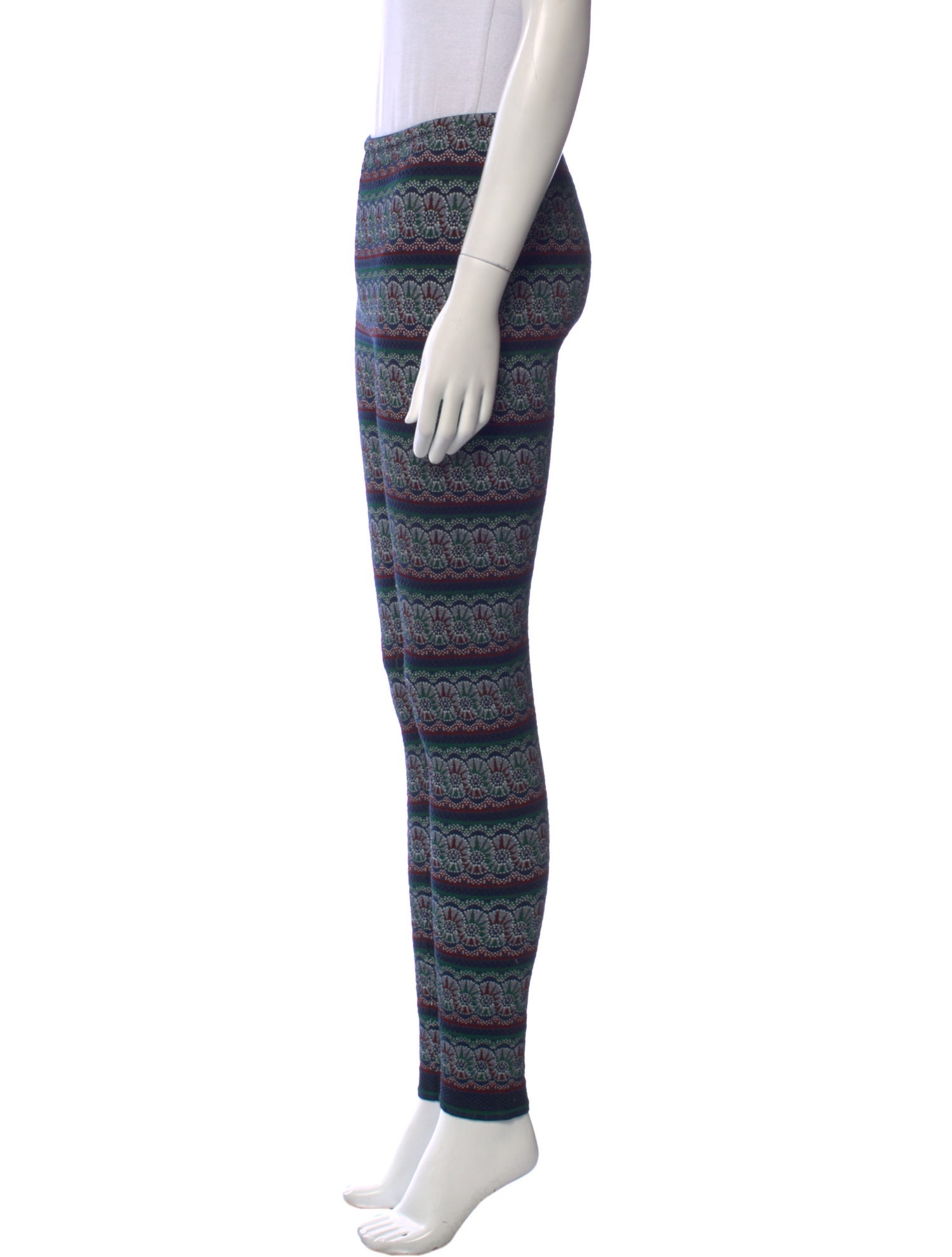 Alaïa Printed Skinny Leg Pants