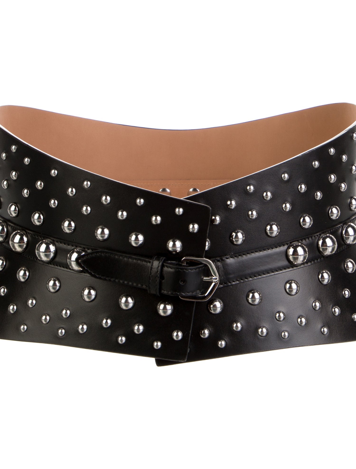 Alaïa Wide Leather Waist Belt
