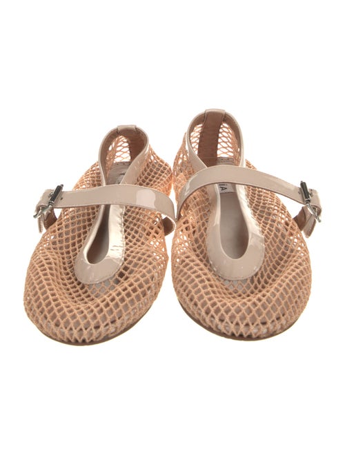 Alaïa Fishnet Mesh Mary Jane Flats