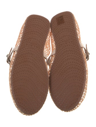 Alaïa Fishnet Mesh Mary Jane Flats