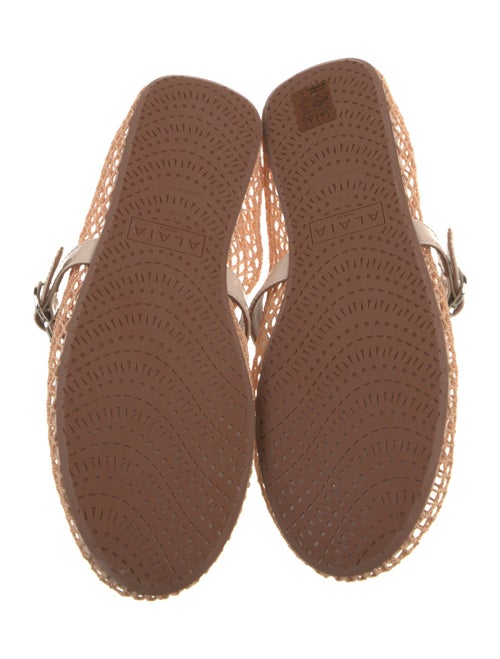 Alaïa Fishnet Mesh Mary Jane Flats