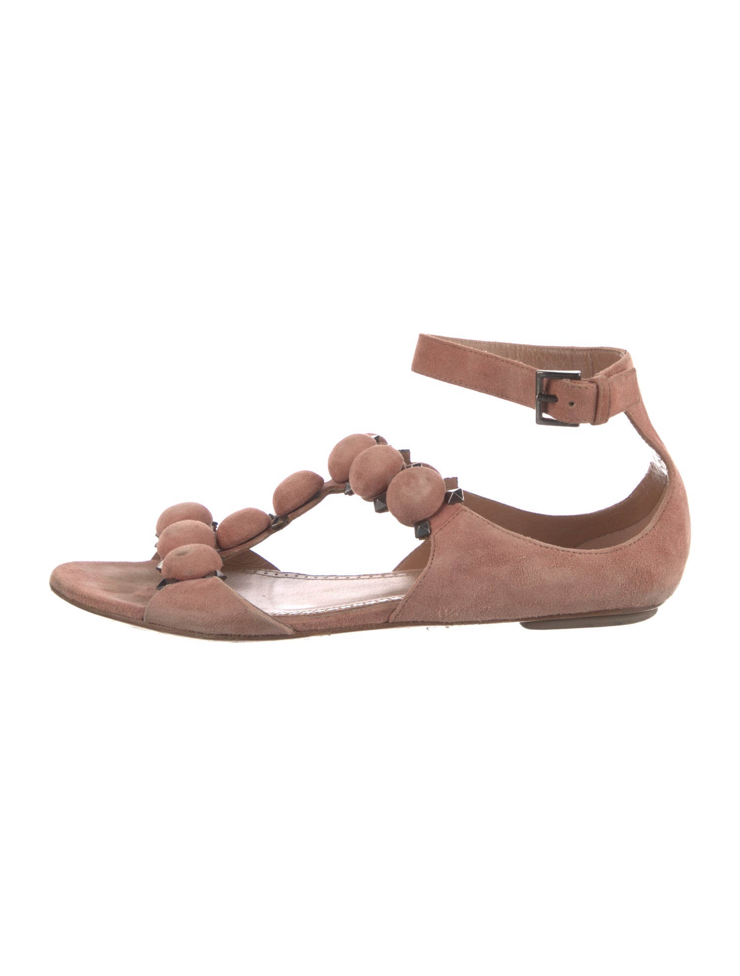 Alaïa Suede Studded Accents Gladiator Sandals