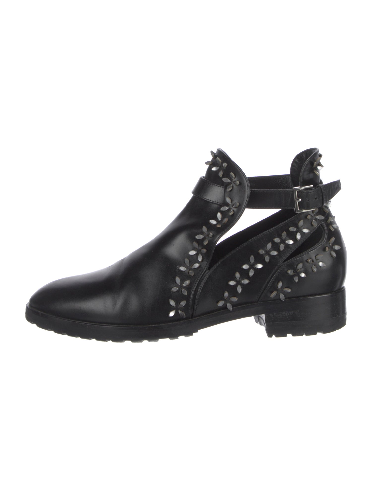 Alaïa Leather Lasercut Accents Boots
