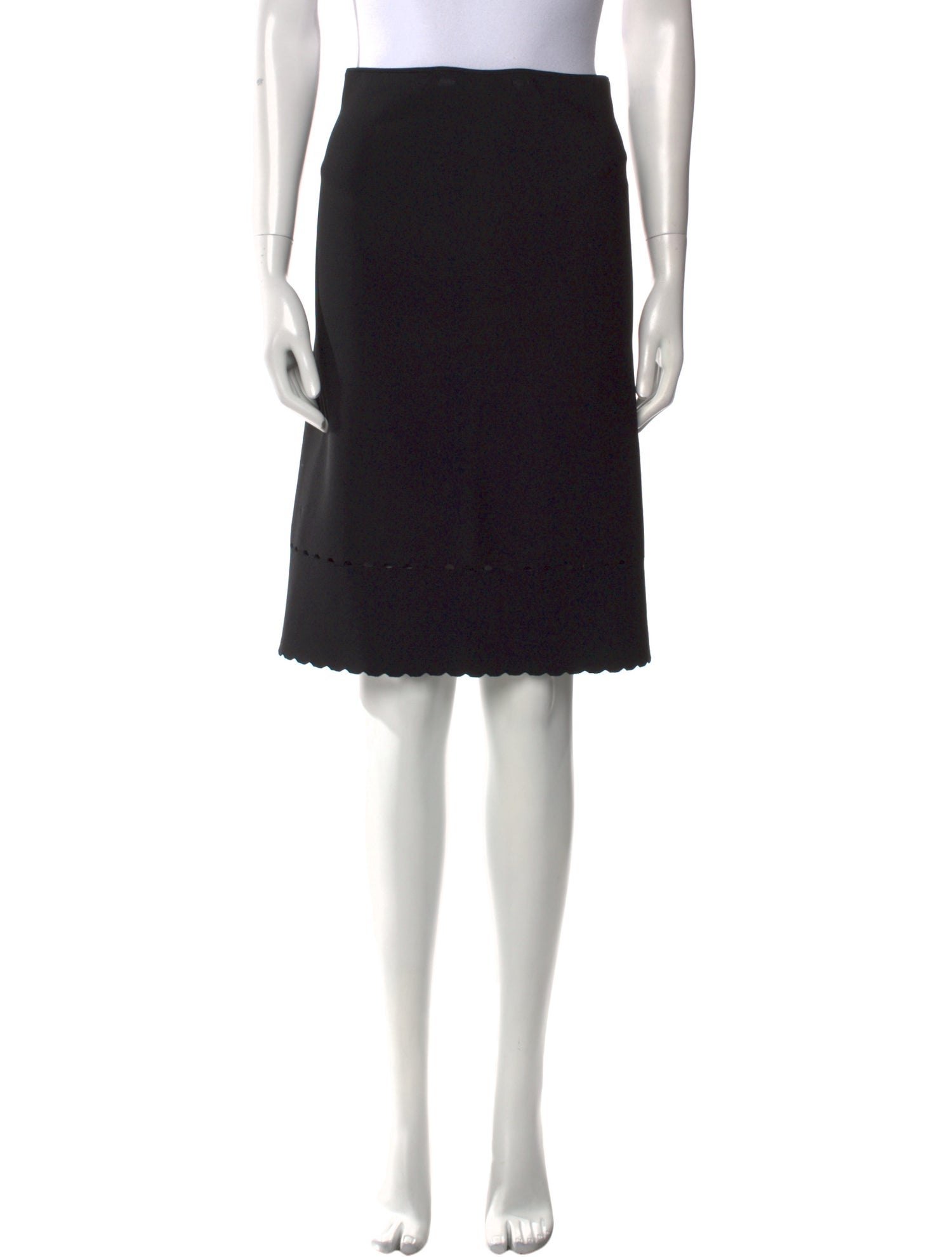 Alaïa Scalloped Accent Knee-Length Skirt