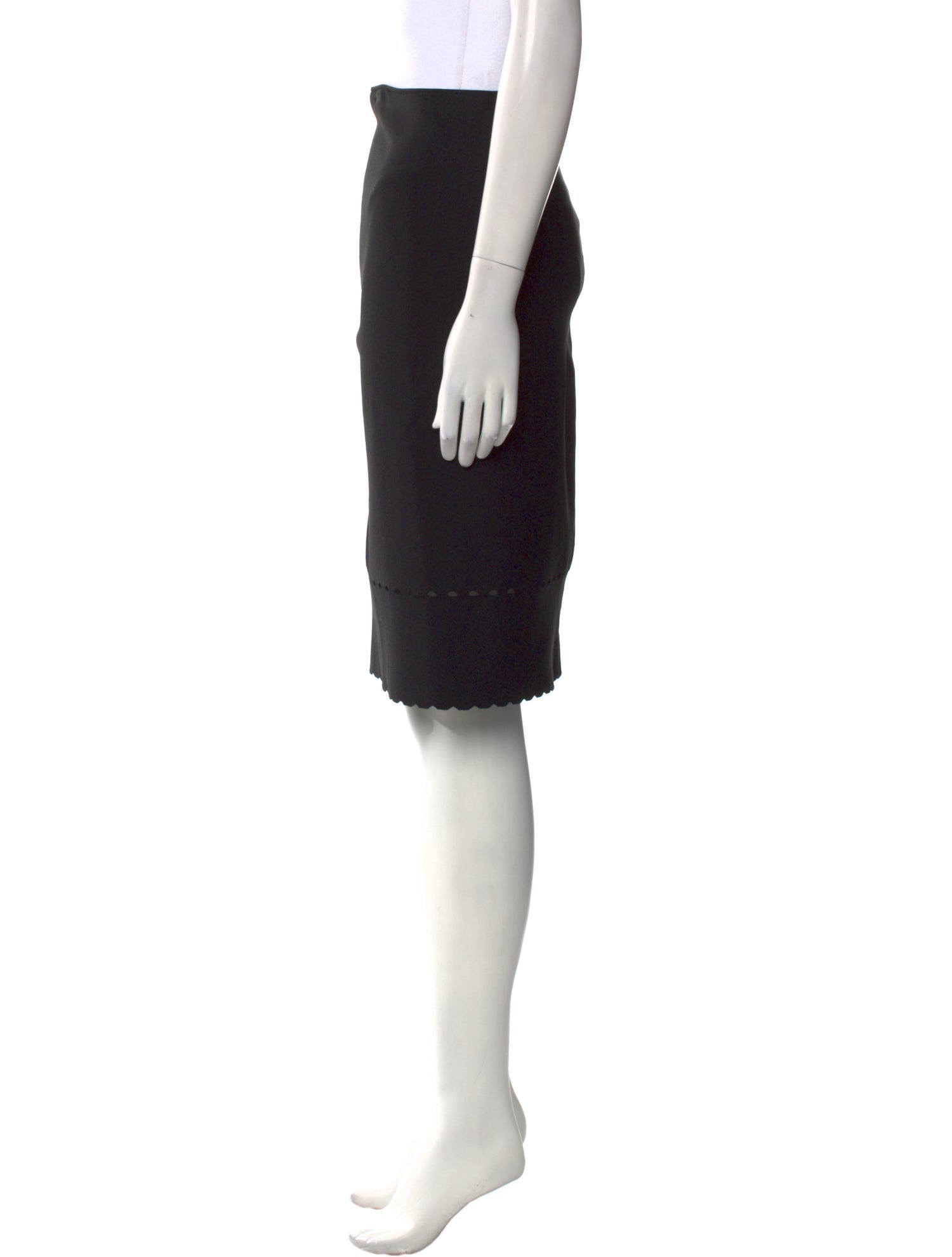 Alaïa Scalloped Accent Knee-Length Skirt