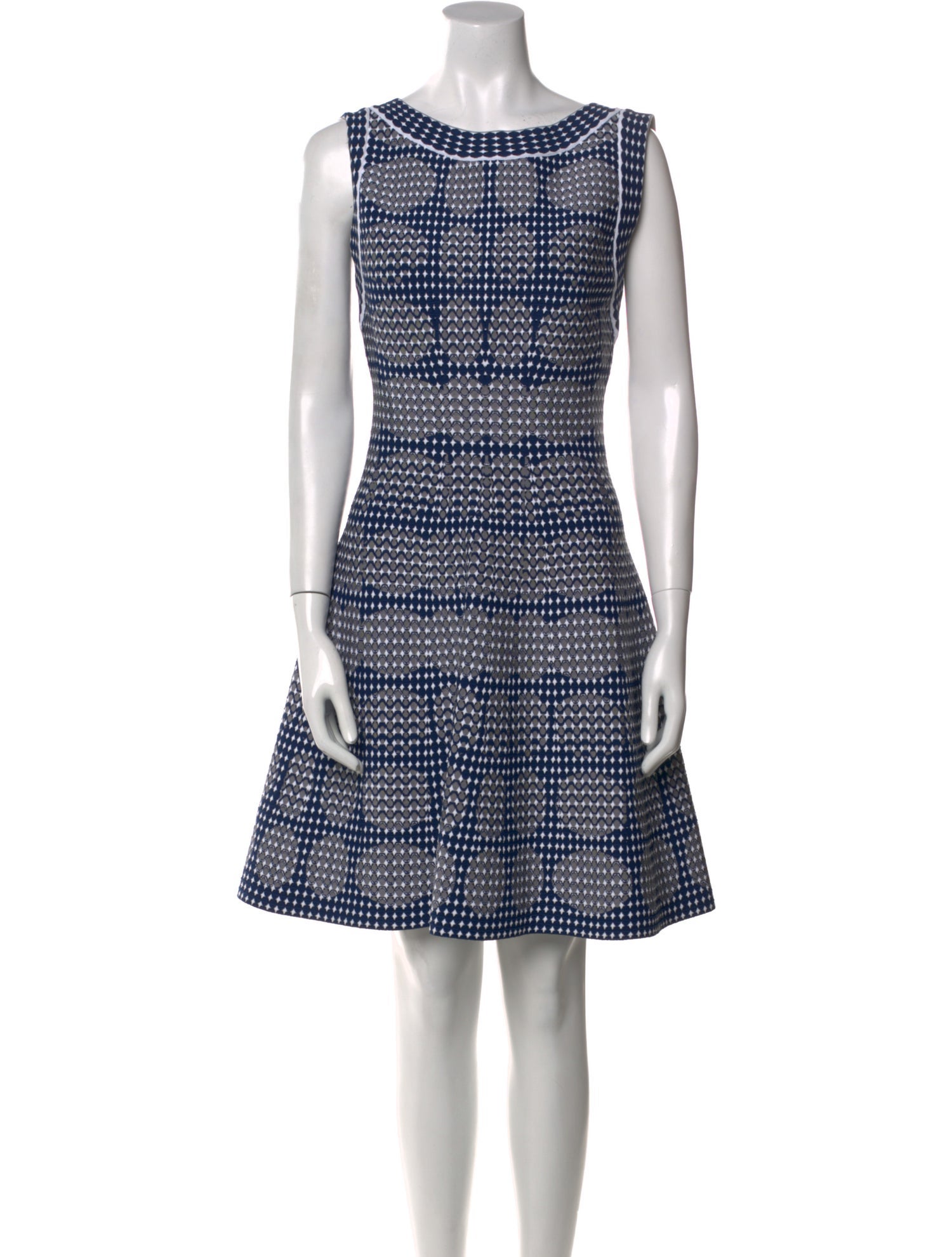 Alaïa Polka Dot Print Knee-Length Dress