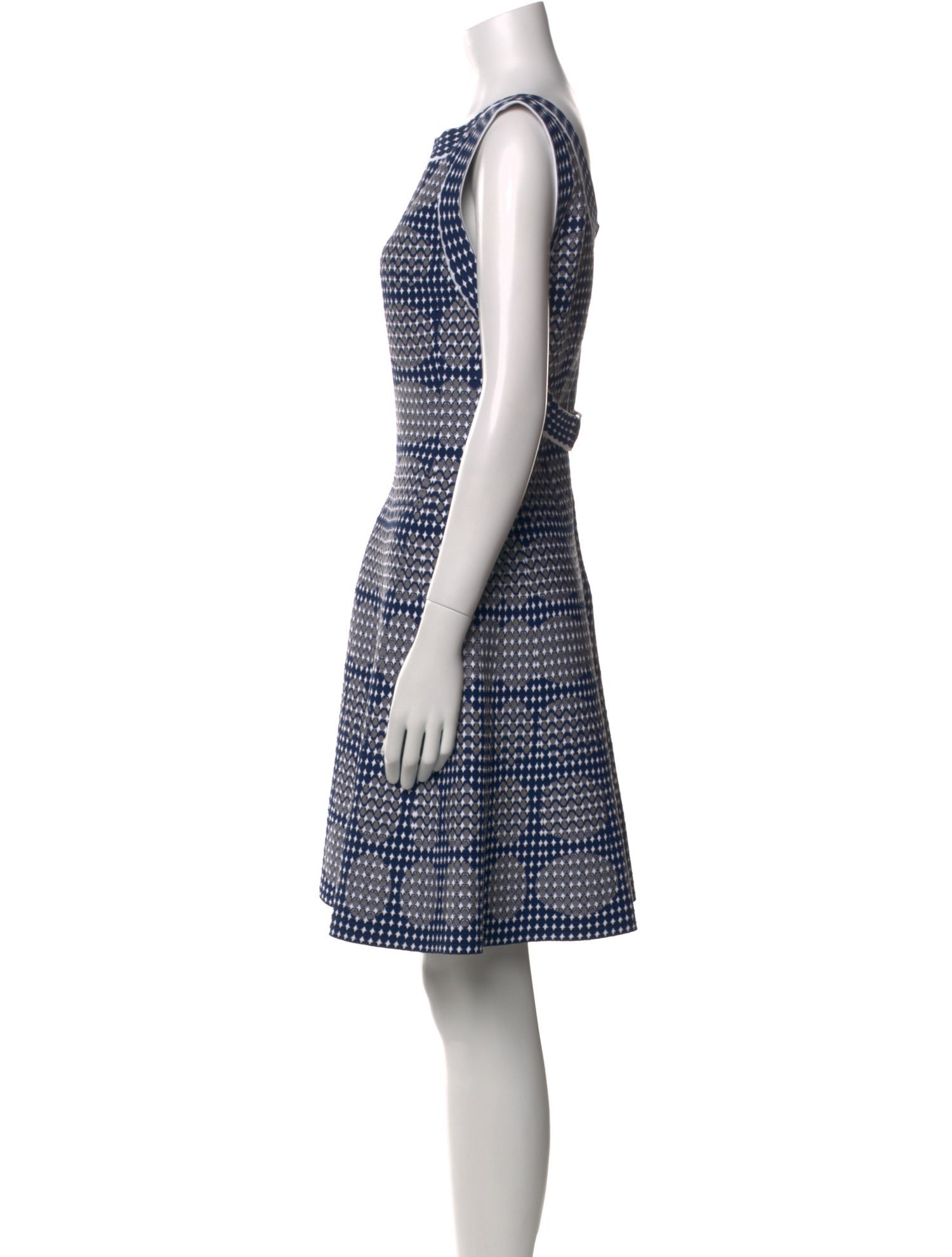 Alaïa Polka Dot Print Knee-Length Dress