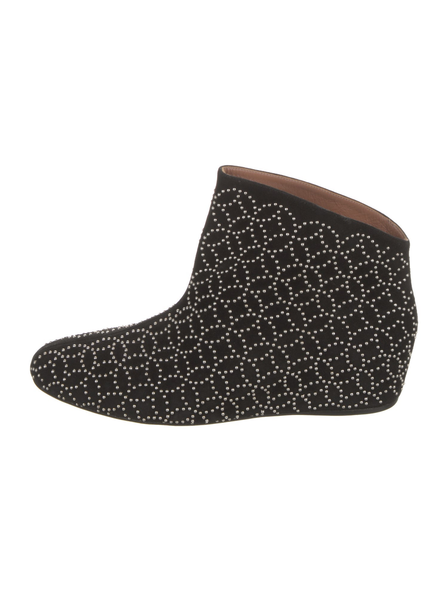 Alaïa Suede Studded Accents Boots