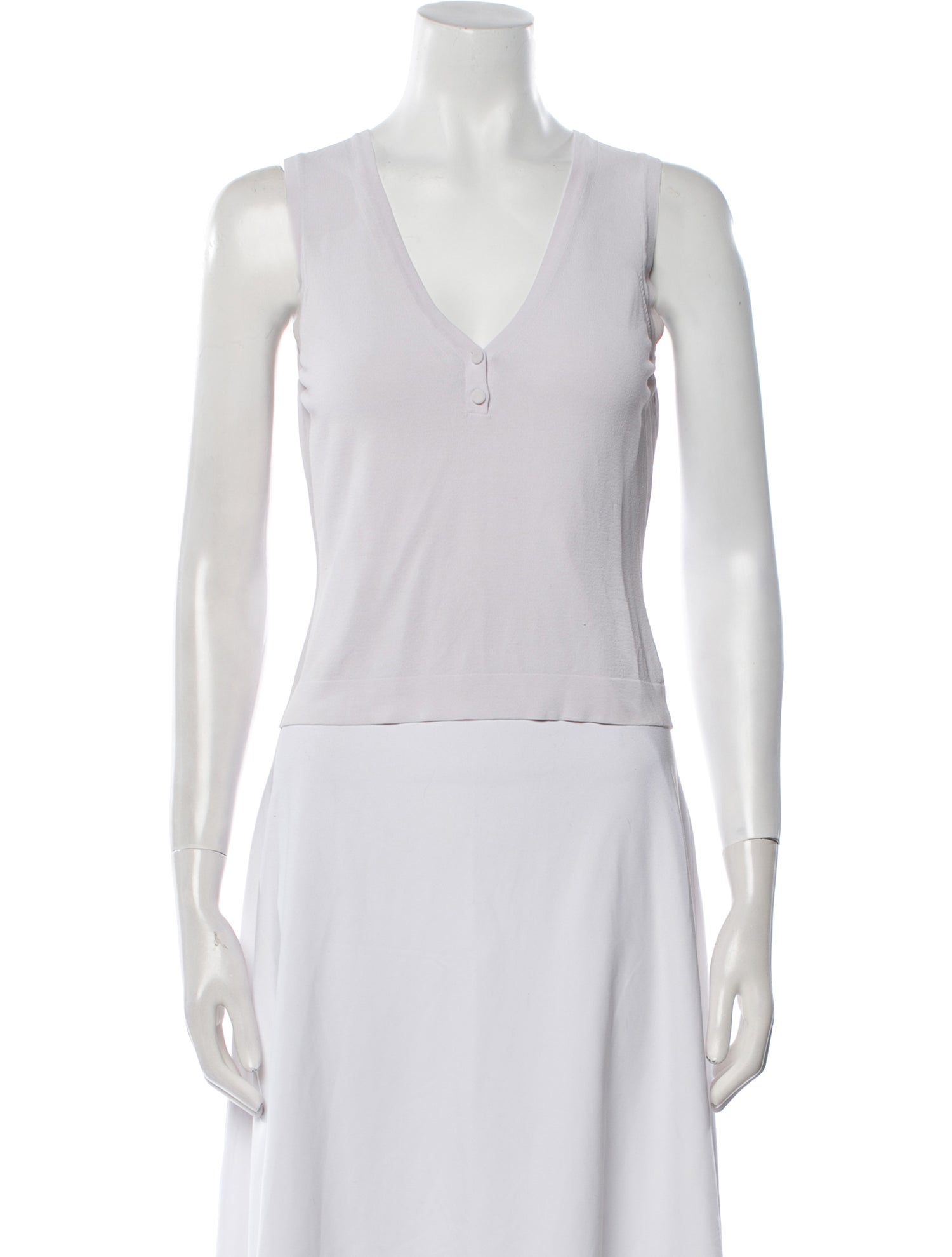 Alaïa V-Neck Sleeveless Top