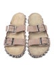 Alaïa Suede Studded Accents Slides