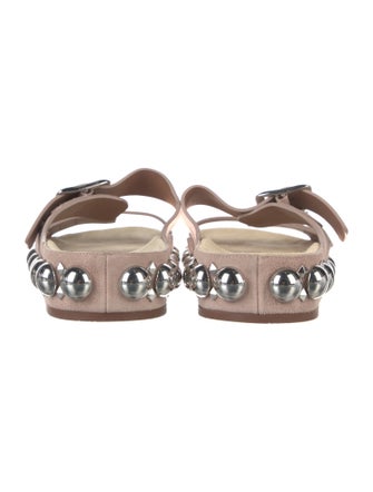 Alaïa Suede Studded Accents Slides