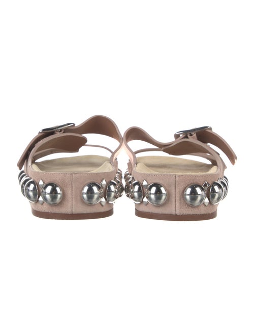Alaïa Suede Studded Accents Slides