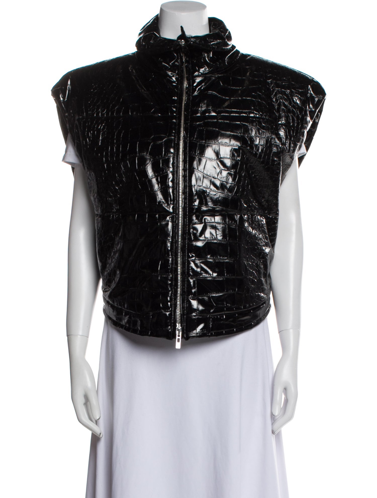Alaïa Faux Leather Vest